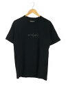 【中古】yohji yamamoto POUR HOMME◆NEWERA/Tシャツ/M/コットン/BLK【メンズウェア】