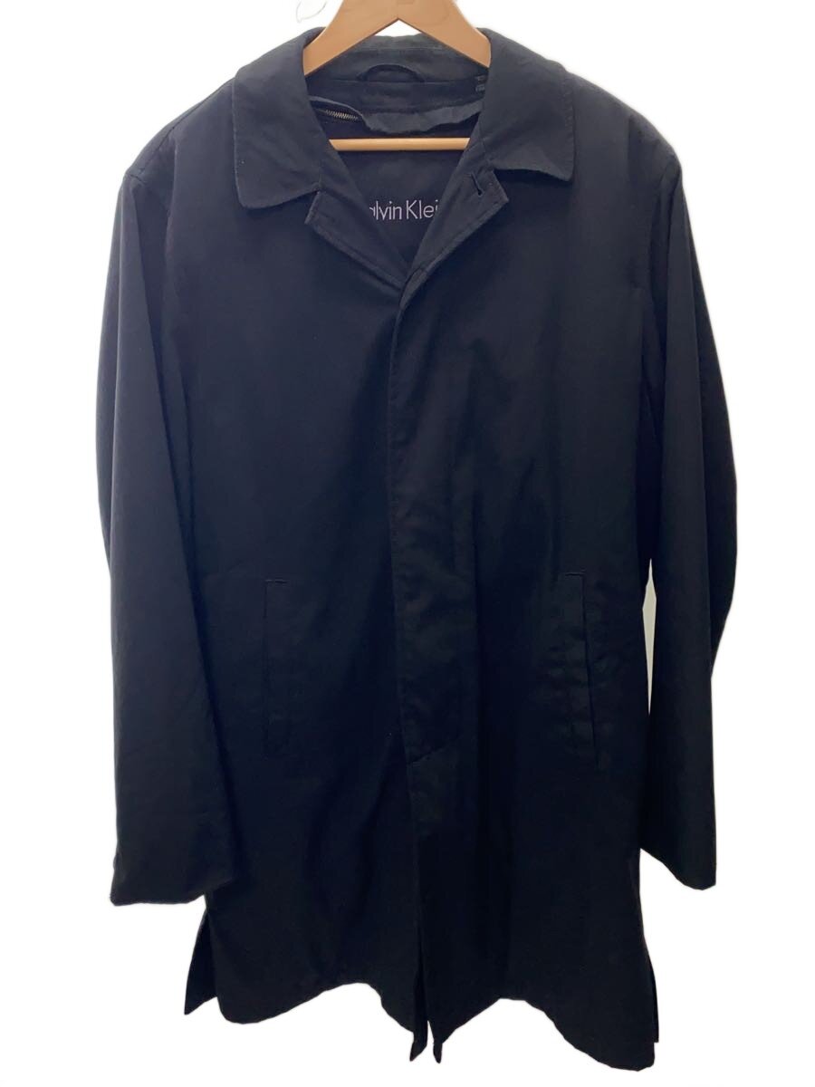 Rakuten - 【中古】Calvin Klein◆コート/40/ポリエステル/BLK/無地【メンズウェア】