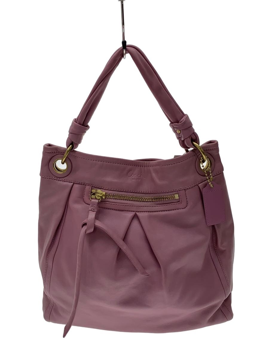 【中古】COACH◆バッグ/レザー/PNK/F13411【バッグ】
