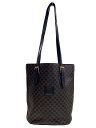 【中古】CELINE◆ハンドバッグ/PVC/BRW/総柄【バッグ】(4)