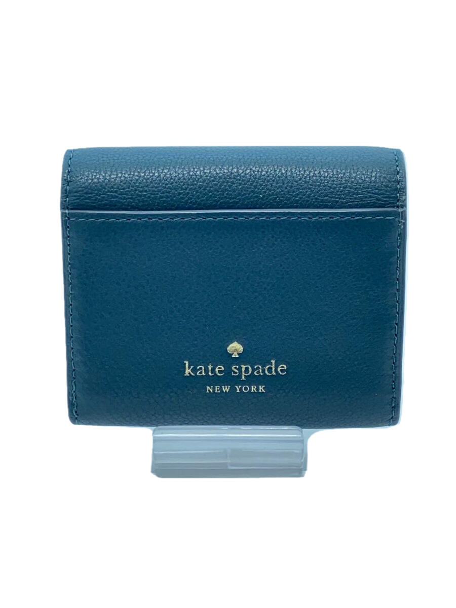 【中古】kate spade new york◆コインケース/レザー/グリーン/無地/レディース/大人カワイイ/アースカラー【服飾雑貨他】