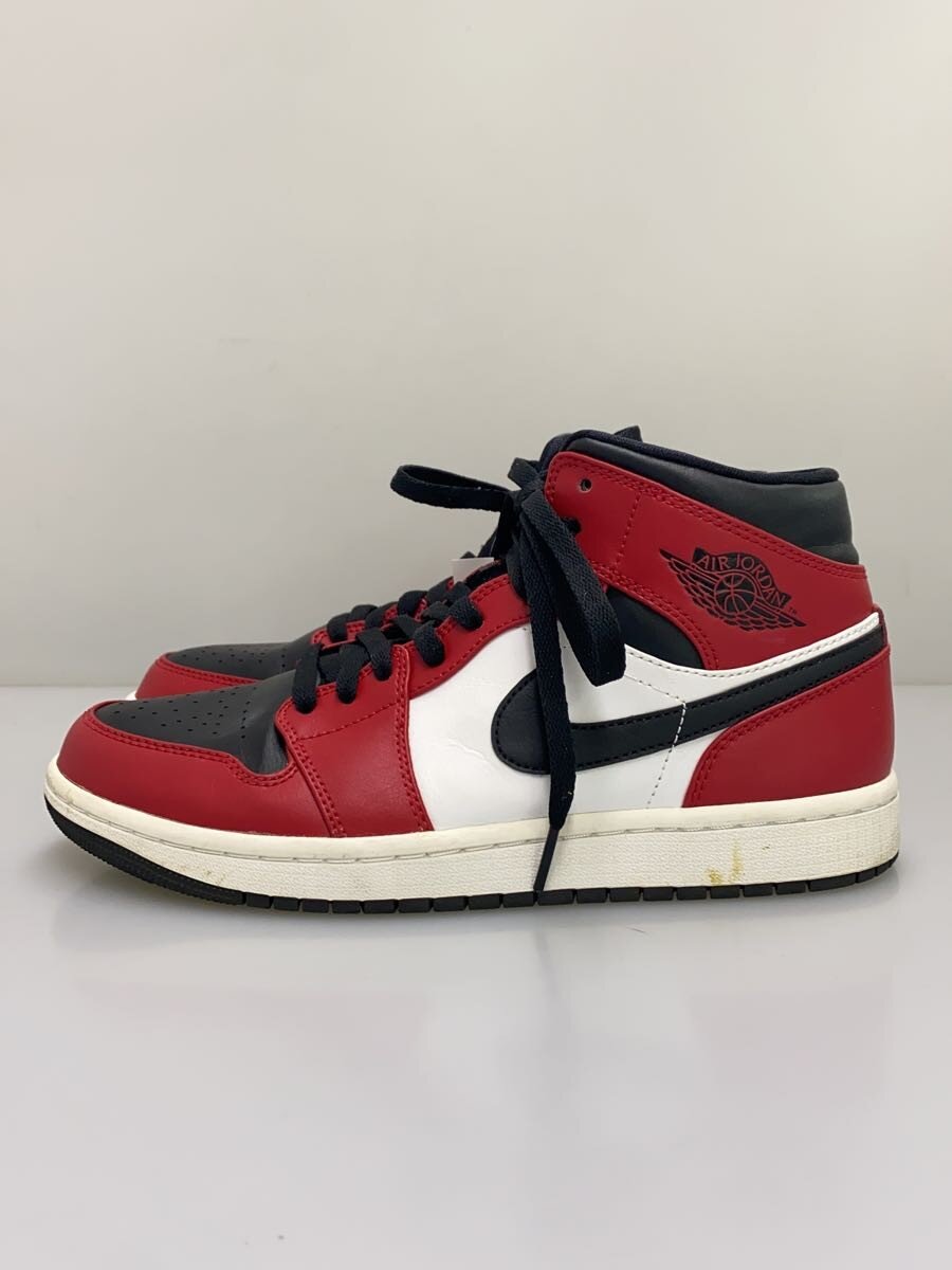 NIKE◆AIR JORDAN 1 MID/26cm/RED/554724-069