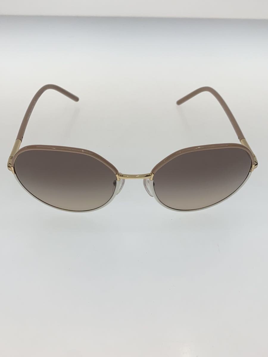 PRADA - 【中古】PRADA◆サングラス/ラウンド/ベージュ/ブラウン/レディース/SPR65X/PR65XS【服飾雑貨他】