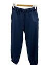 【中古】ATON◆ZERO TSURI URAKE SWEATPANTS/ボトム/2/コットン/NVY/PRAGCW0070//【レディースウェア】