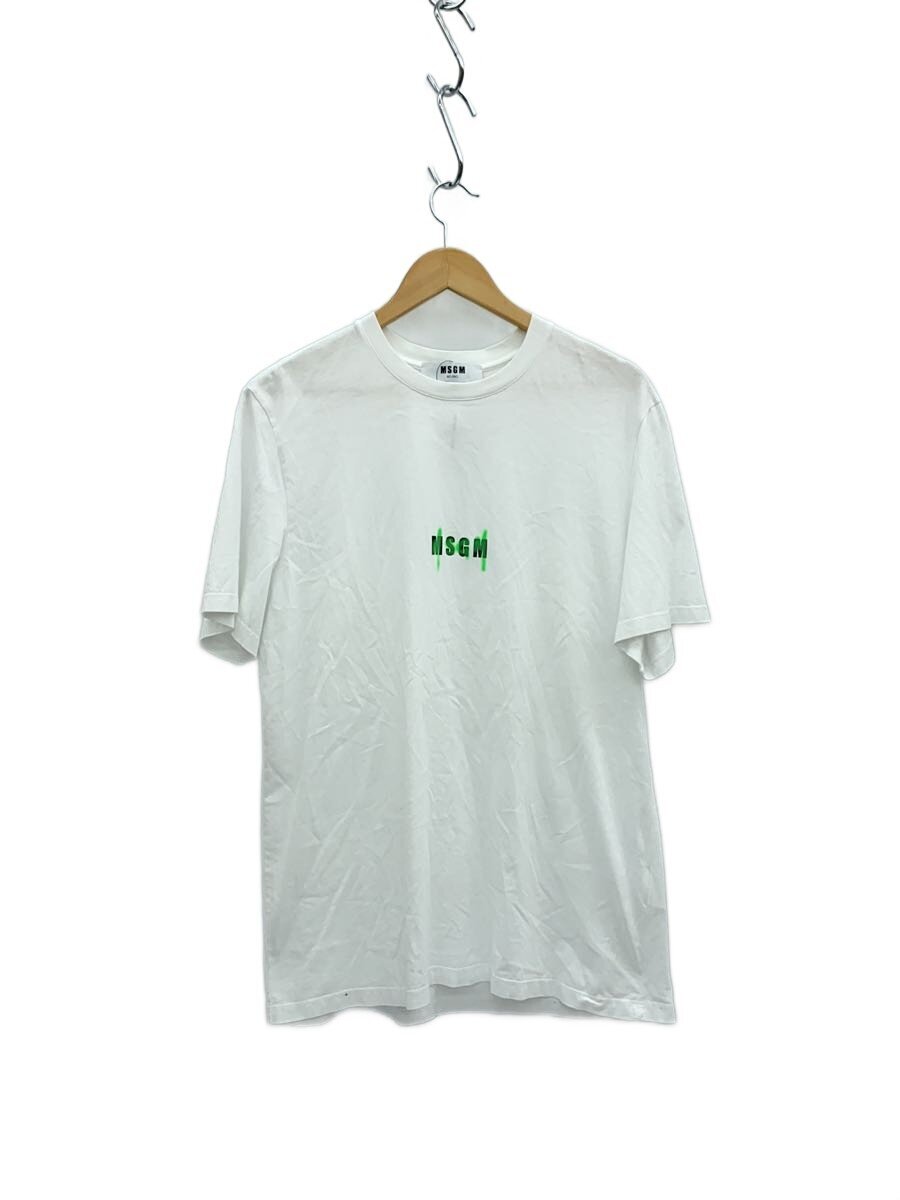 【中古】MSGM◆Tシャツ/M/コットン/WHT