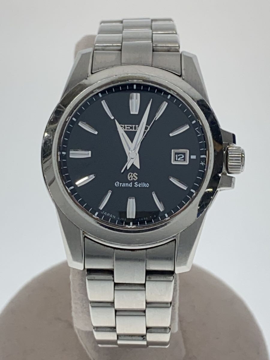 【中古】Grand Seiko◆クォーツ腕時計/アナログ/ステンレス/BLK/SLV/4J52-0AA1【服飾雑貨他】