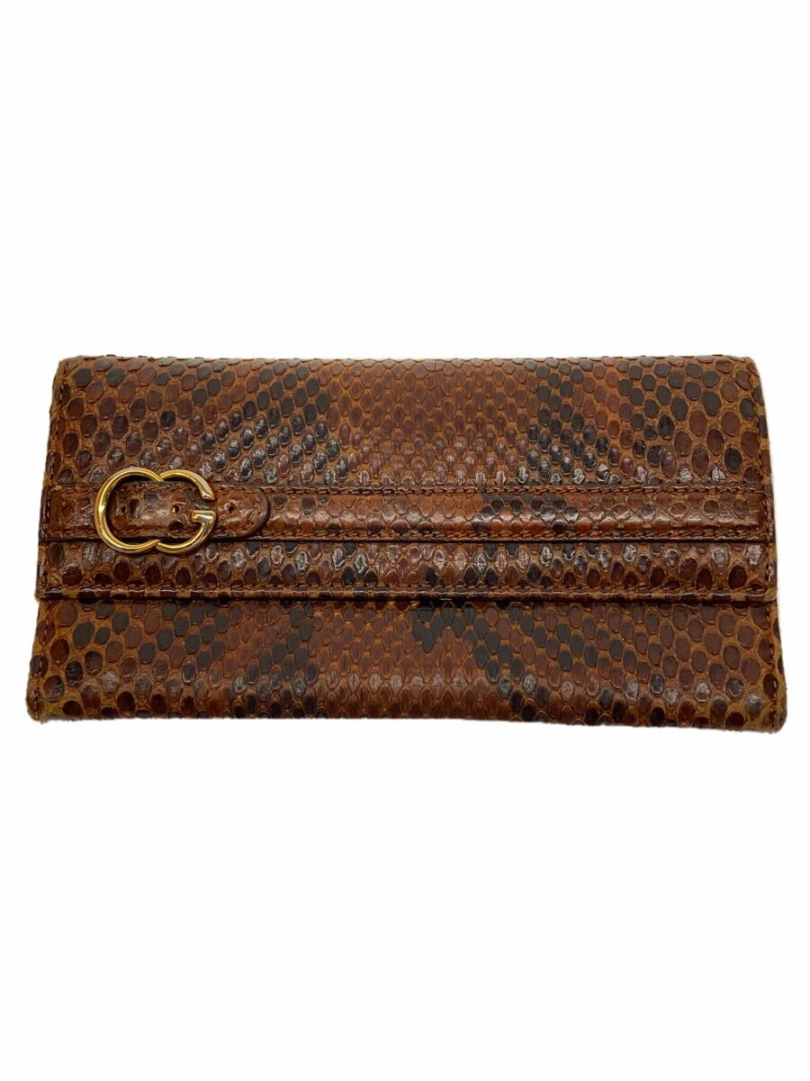 【中古】GUCCI◆長財布/レザー/BRW/メンズ/270005・3661【服飾雑貨他】