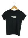 【中古】MARC JACOBS◆THEロゴ/Tシャツ/XS/コットン/BLK【レディースウェア】