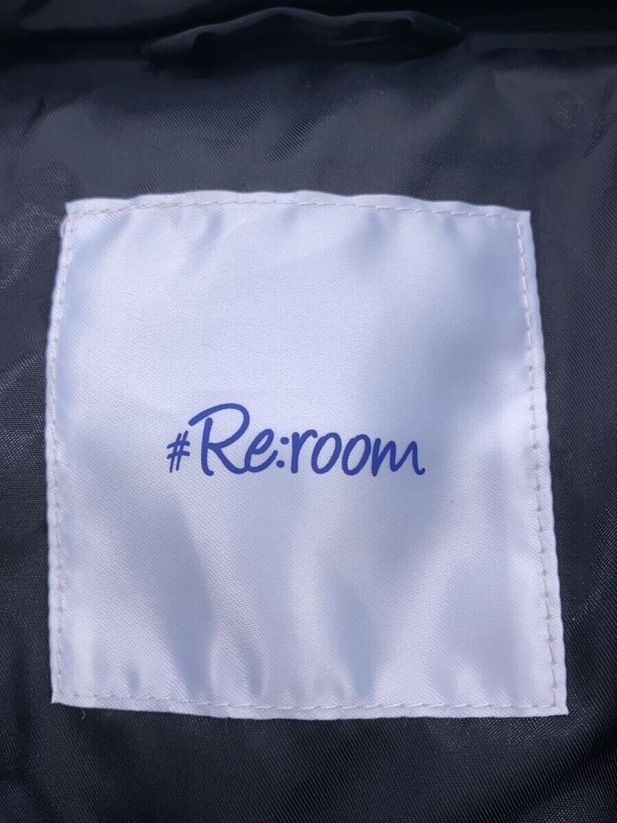 【中古】re:room◆ダウンジャケット/M/ポリエステル/KHK/無地【メンズウェア】