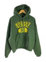 【中古】STUSSY◆パーカー/M/コットン/GRN/118561//【メンズウェア】