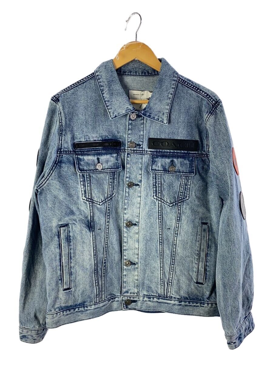 【中古】COACH◆Gジャン/L/コットン/IDG【メンズウェア】