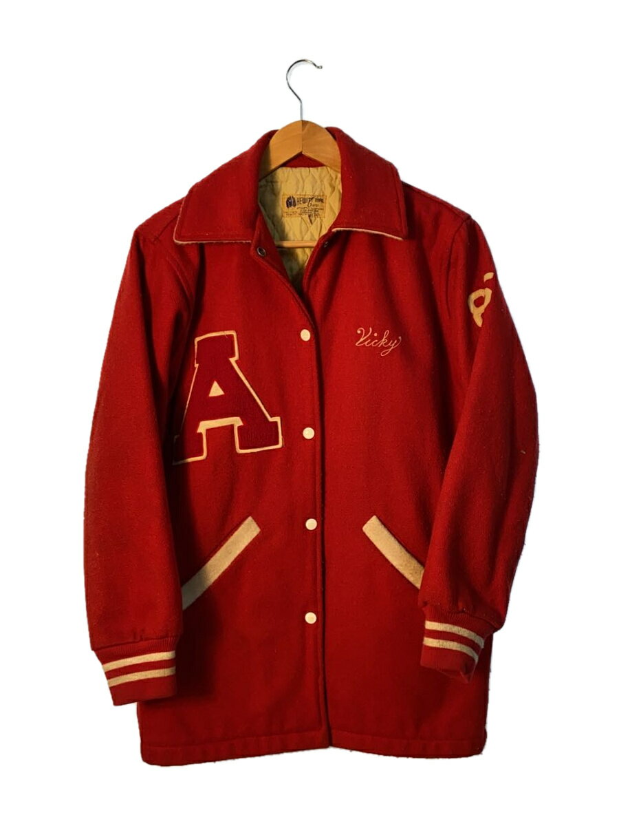 【中古】hewitt mfg◆スタジャン/--/--/RED【メンズウェア】