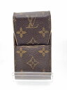 【中古】LOUIS VUITTON◆エテュイ・シガレット_モノグラム_BRW/--/BRW/総柄/メンズ【服飾雑貨他】