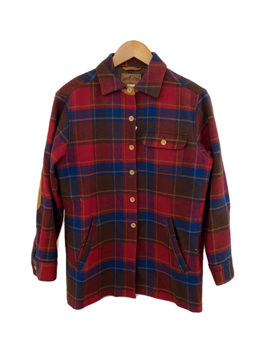 【中古】PENDLETON◆ジャケット/--/ウール/RED/チェック/P2000W05【メンズウェア】