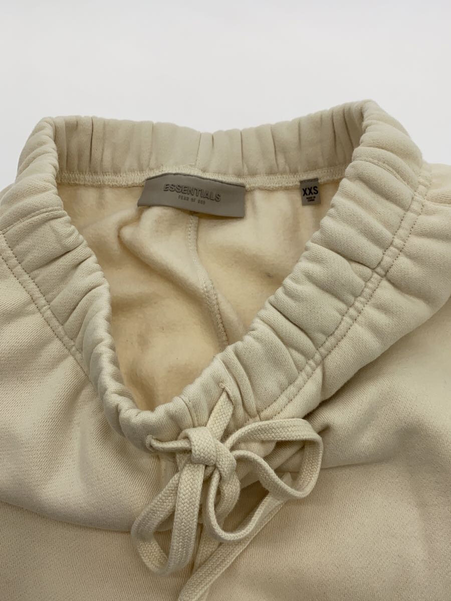 【中古】ESSENTIALS◆ドローコードスウェットパンツ/XXS/コットン/WHT/無地/毛羽立ちあり【メンズウェア】
