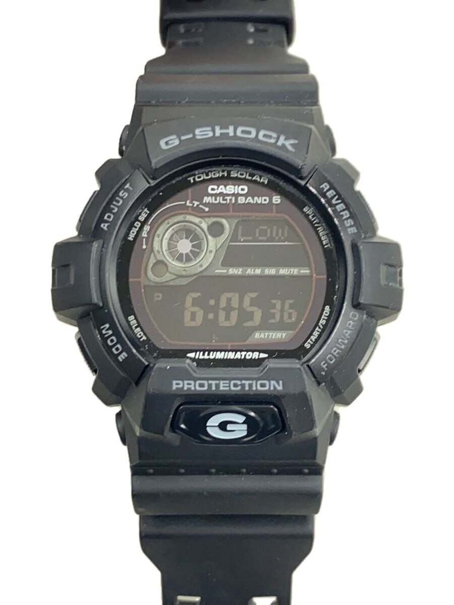 【中古】CASIO◆ソーラー腕時計・G-SHOCK/デジタル/BLK//【服飾雑貨他】