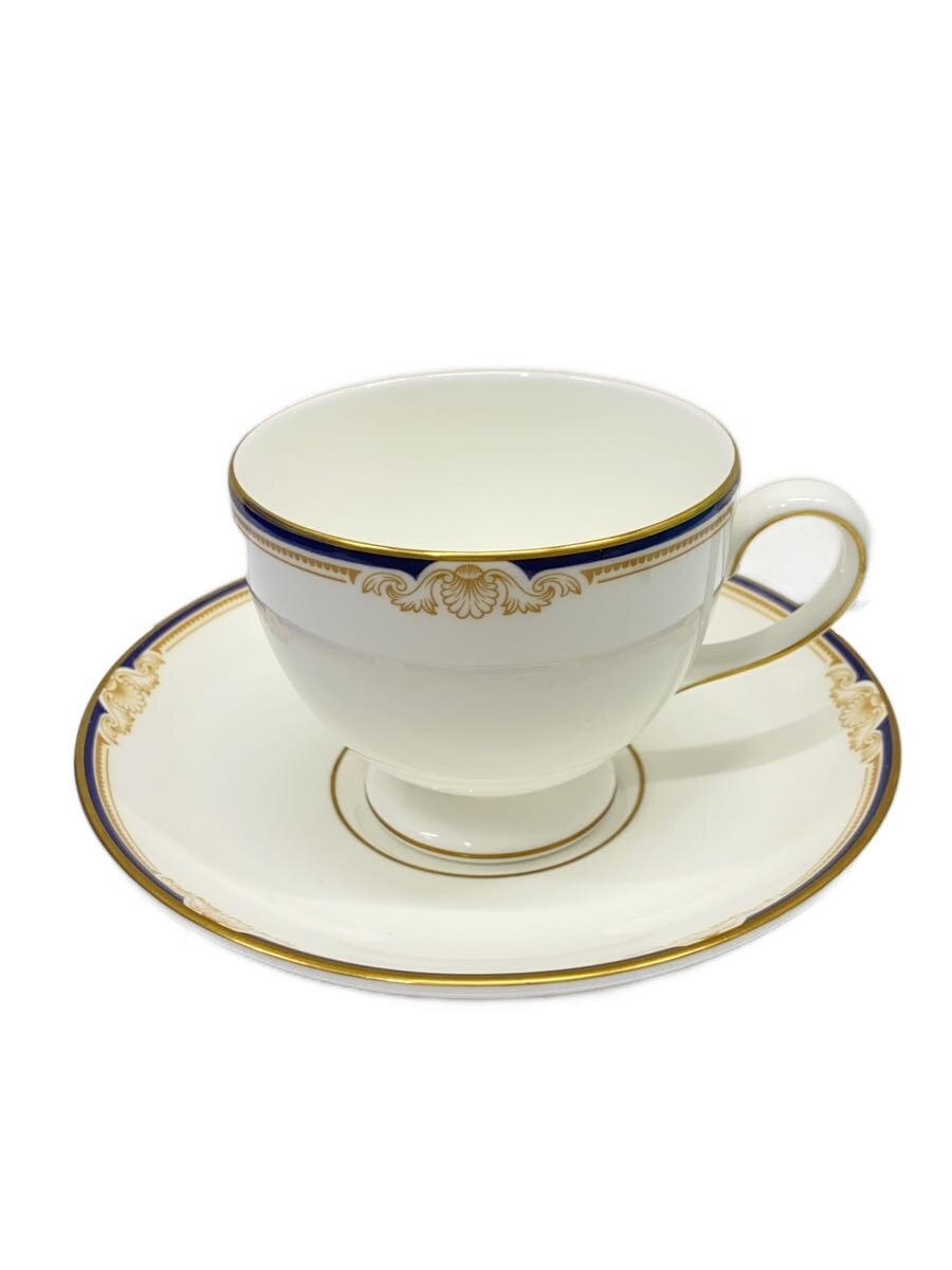 【中古】WEDGWOOD◆カップ&ソーサー/WHT/CAVENDISH【キッチン用品】