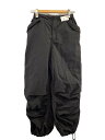 【中古】solamonat poche◆ボトム/--/ナイロン/ブラック/ナイロンキャンバス トレーニングパンツ【レディースウェア】