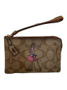 【中古】COACH◆ポーチ/レザー/BRW/総柄//【バッグ】