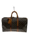 【中古】LOUIS VUITTON◆キーポル50_モノグラム・キャンバス_BRW/PVC/BRW【バッグ】
