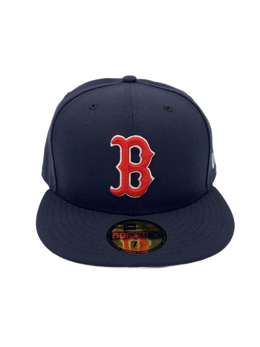 【中古】NEW ERA◆Boston Red Sox/キャップ/7 1/2/NVY/メンズ【服飾雑貨他】