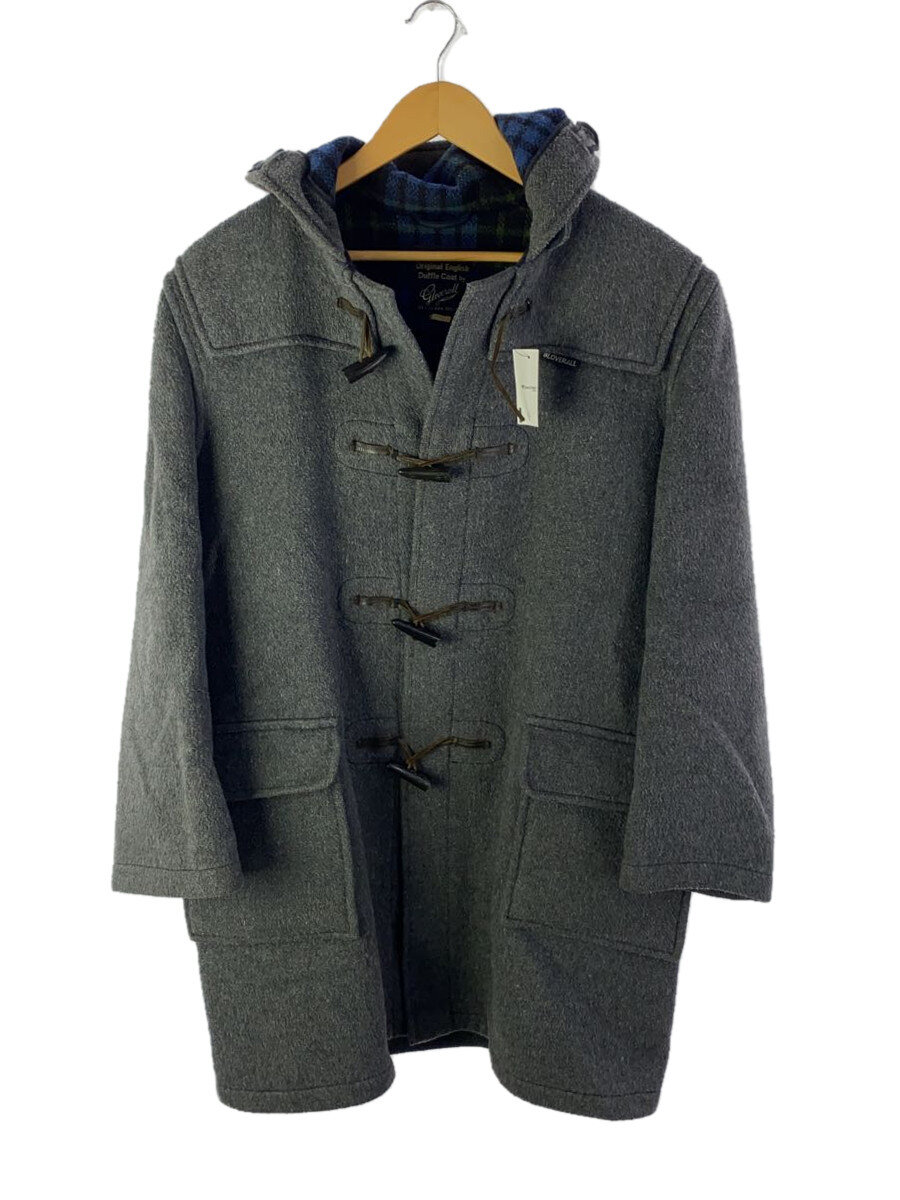 【中古】Gloverall◆60-70s/ダッフルコート/40/ウール/GRY/無地/イングランド製【メンズウェア】