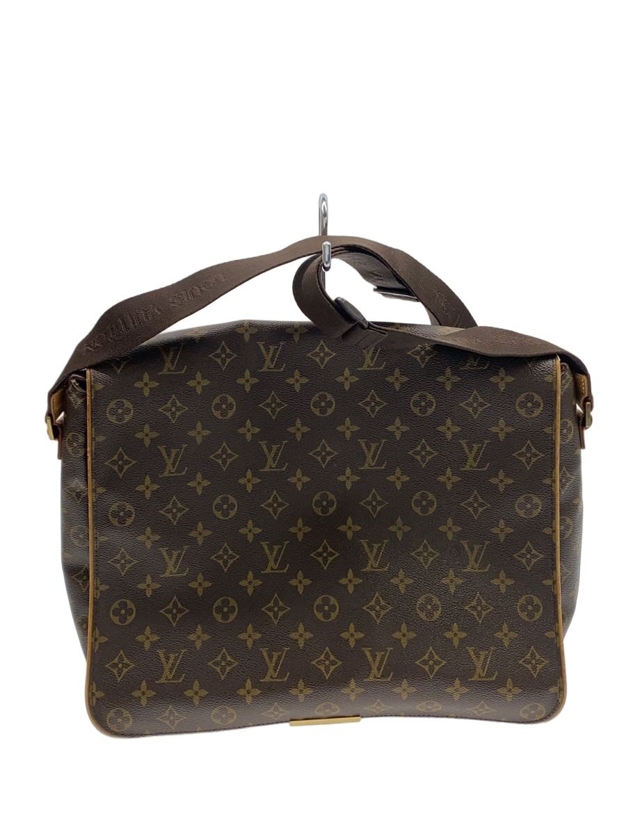 【中古】LOUIS VUITTON◆アベス_モノグラム・キャンバス/PVC/BRW【バッグ】