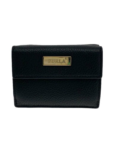 【中古】FURLA◆3つ折り財布/レザー/BLK/無地/レディース【服飾雑貨他】 【中古】FURLA◆3つ折り財布/レザー/BLK/無地/レディース【服飾雑貨他】