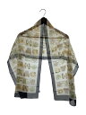【中古】Salvatore Ferragamo◆Salvatore Ferragamo/ロングスカーフ/シルク/ブラック/総柄/レディース【服飾雑貨他】
