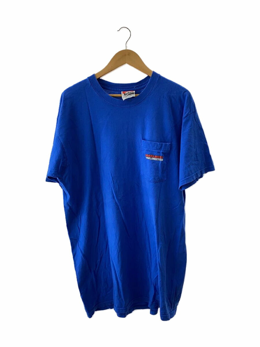 【中古】Tシャツ/--/コットン/BLU/無地【メンズウェア】