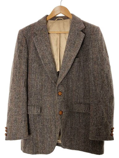 【中古】HARRIS TWEED◆テーラードジャケット/--/ポリエステル/BEG【メンズウェア】 【中古】HARRIS TWEED◆テーラードジャケット/--/ポリエステル/BEG【メンズウェア】