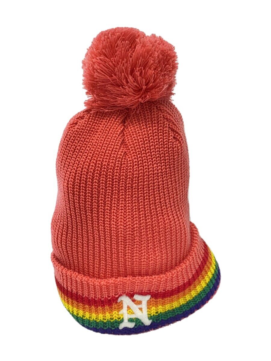 【中古】NOAH◆Rainbow Beanie/ニットキャップ/アクリル/PNK/メンズ/23-095-122-0005-3-0【服飾雑貨他】