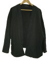 【中古】ALMOSTBLACK◆カーディガン(厚手)/--/--/BLK/19ss-cs01a【メンズウェア】