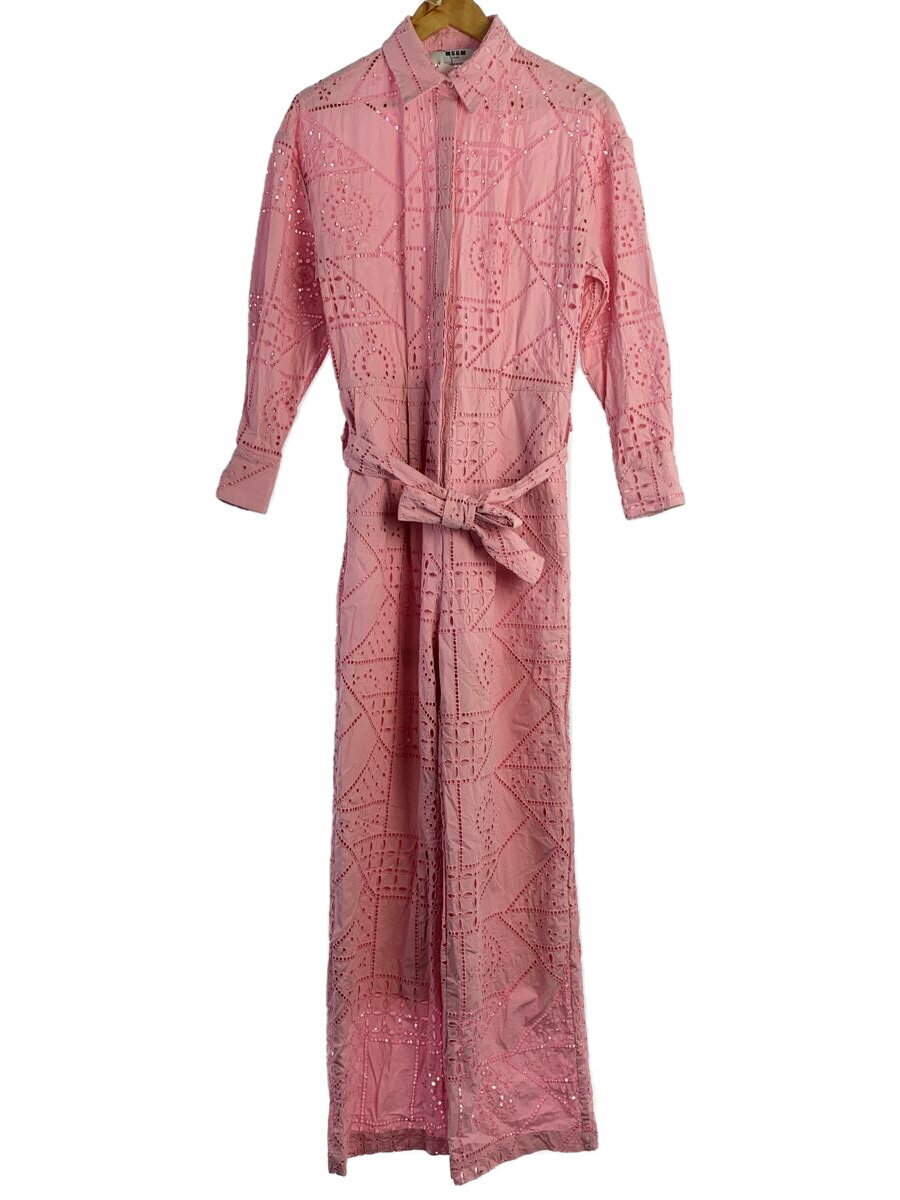 【中古】MSGM◆オールインワン/40/ポリエステル/PNK/3242MDA254【レディースウェア】