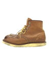 【中古】RED WING◆CLASSIC MOC/クラシックモック/US8/BRW/レザー【シューズ】