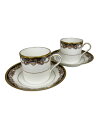 【中古】Noritake◆アラジンランプ印 BONE CHINA ボーンチャイナ FARENTINO ペアカップ&ソーサー【キッチン用品】