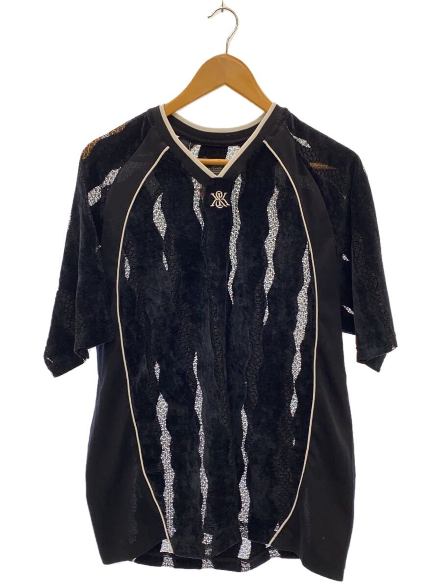 【中古】KITH◆Tシャツ/M/ポリエステル/BLK/25-071-060-0028-2-0/chase jersey【メンズウェア】