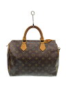 【中古】LOUIS VUITTON◆2)スピーディ30_モノグラム・キャンバス_BRW/PVC/BRW【バッグ】