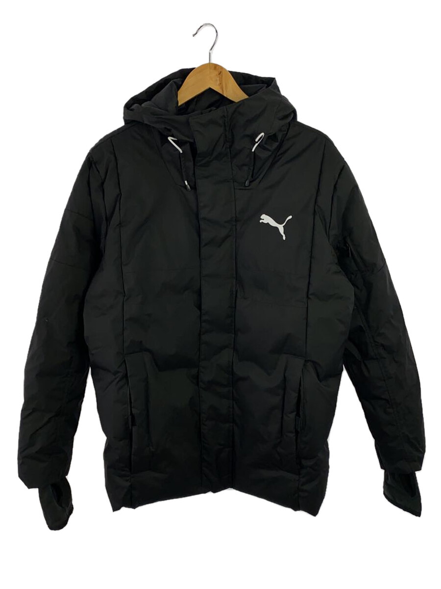 【中古】PUMA◆ダウンジャケット/M/ポリエステル/BLK/580025-01【メンズウェア】