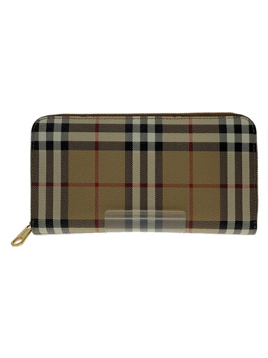 【中古】BURBERRY◆長財布/PVC/ベージュ/チェック/レディース/8070598//【服飾雑貨他】 【中古】BURBERRY◆長財布/PVC/ベージュ/チェック/レディース/8070598//【服飾雑貨他】