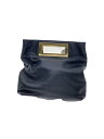 【中古】MICHAEL KORS◆クラッチバッグ/ショルダーストラップ付/レザー/BLK【バッグ】