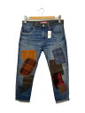 【中古】JUNYA WATANABE COMME des GARCONS MAN◆19AW/パッチワーク/54年モデル/カスタムボトム/XS/コットン/BLU/WD-P204【メンズウェア】