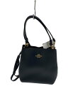 【中古】COACH◆ショルダーバッグ/レザー/BLK/B2081-1011【バッグ】