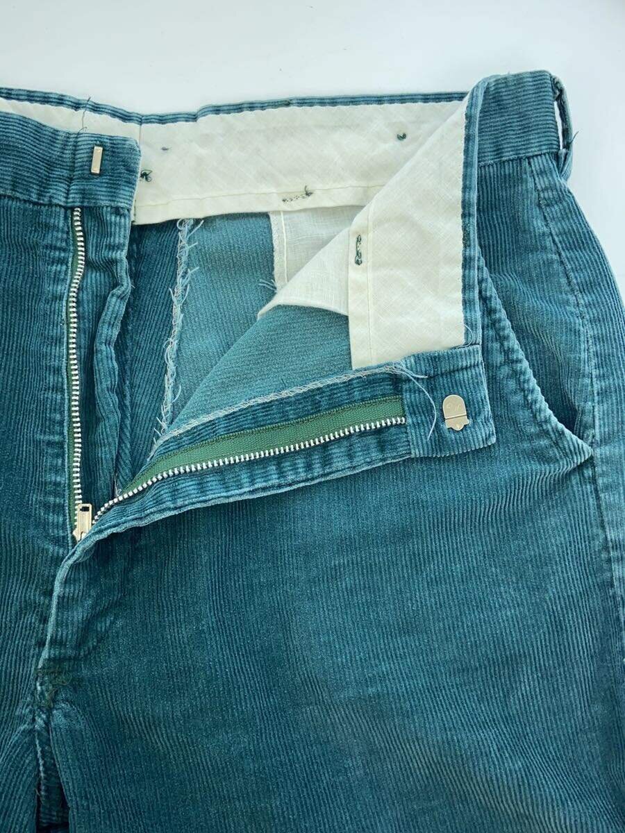 【中古】60s-70s/TALONジップ/両爪/ボトム/コーデュロイ/GRN/無地【メンズウェア】