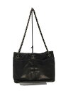 【中古】CHANEL◆トートバッグ/レザー/BLK/レザ-キズ【バッグ】