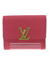 【中古】LOUIS VUITTON◆ポルトフォイユカプシXS/3つ折り財布/レザー/PNK/無地/レディース/M81203【服飾雑貨他】