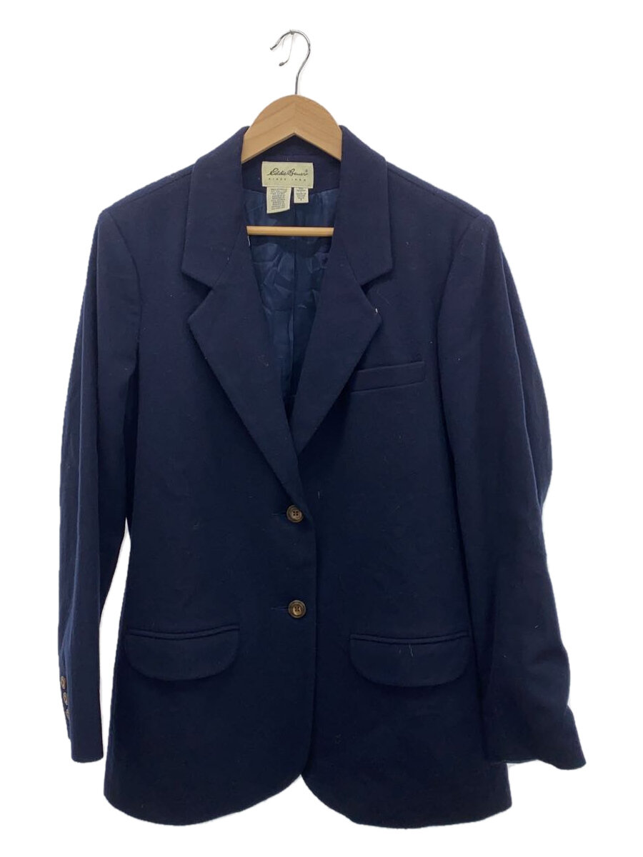 【中古】EDDIE BAUER◆コート/L/ウール/NVY/N091【レディースウェア】