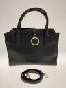 【中古】BVLGARI◆ハンドバッグ/レザー/BLK【バッグ】