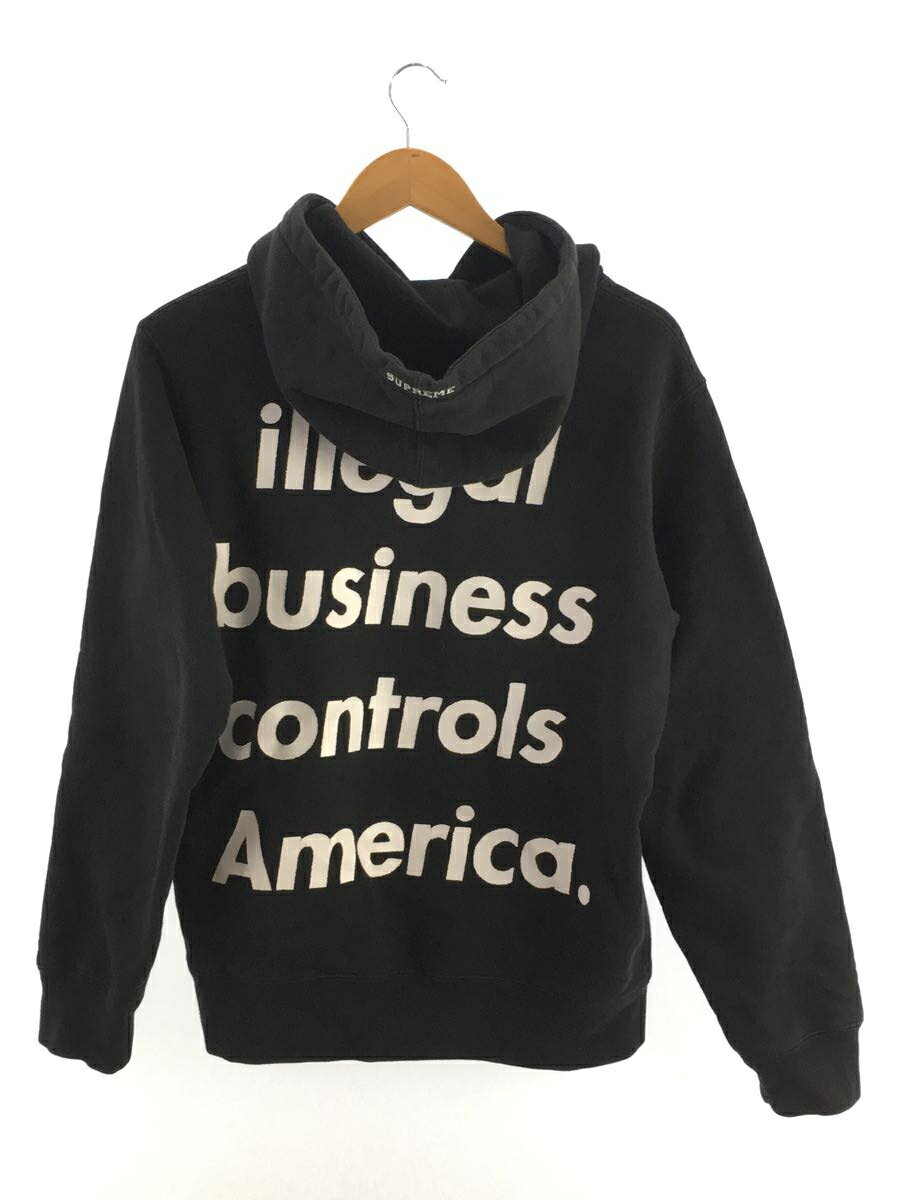 【中古】Supreme◆18SS/Illegal Business Hooded Sweatshirt/スウェット/S/コットン/ブラック【メンズウェア】 2