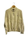 【中古】POLO RALPH LAUREN◆ニット・セーター(厚手)/XL/コットン/CRM【メンズウェア】